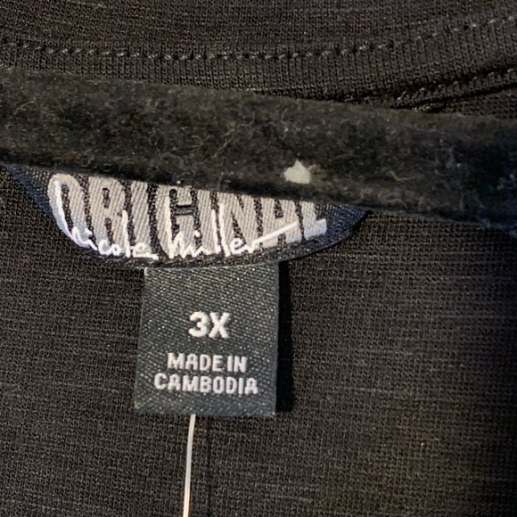 Nicole Miller 2X NWT Black Dress - Picture 6 of 6